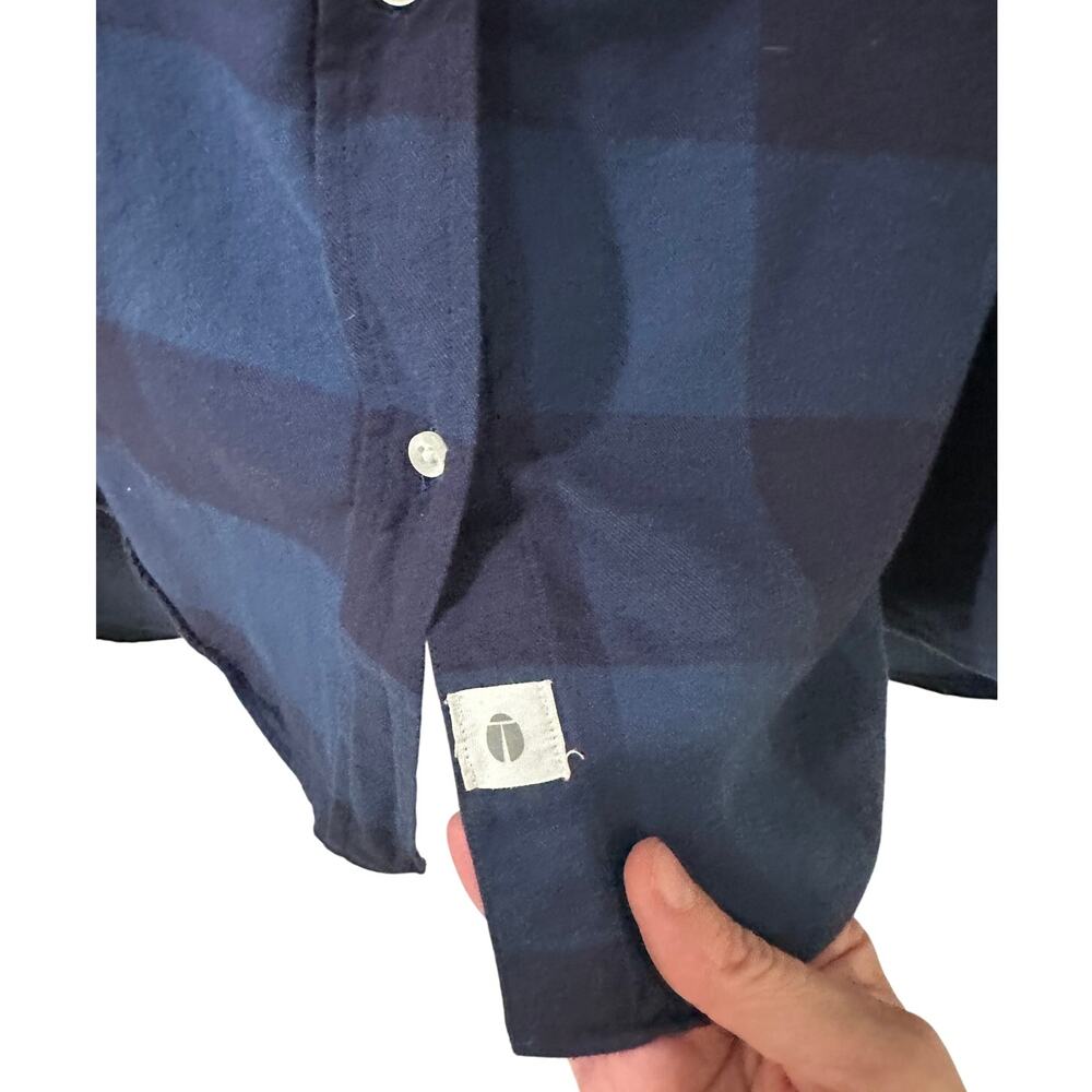 GRAYSON by Frank & Eileen The Hero Women's Plaid Shirt Blue Black, size 4 (L) - Picture 5 of 8